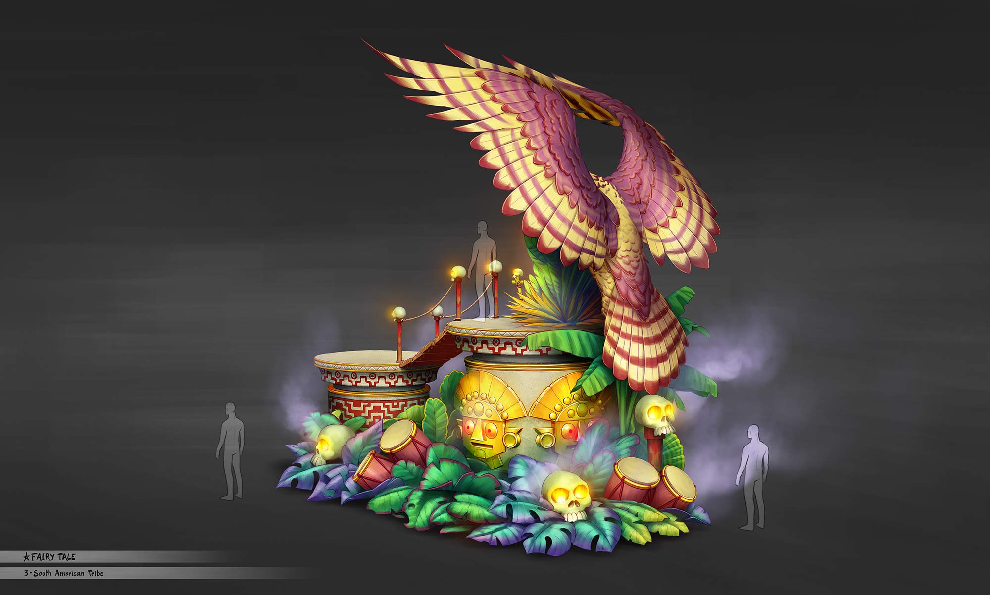 attractions-parade-floats zbrush
