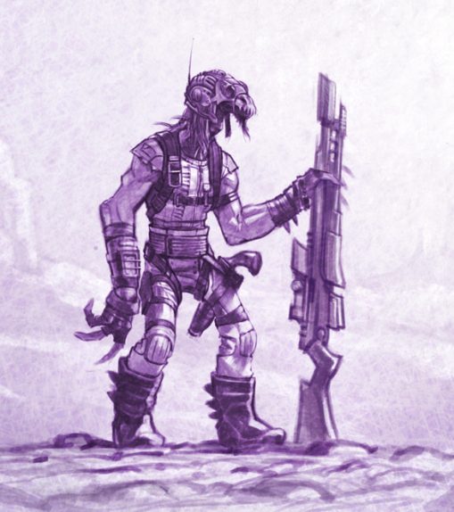 Desert trooper alien character