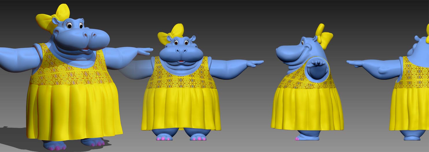 3D_Character_Zbrush_Hippo